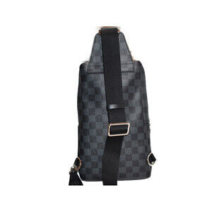Louis Vuitton Black Bag Bag Sling Avenue Body Gray Dark Textile Graphite